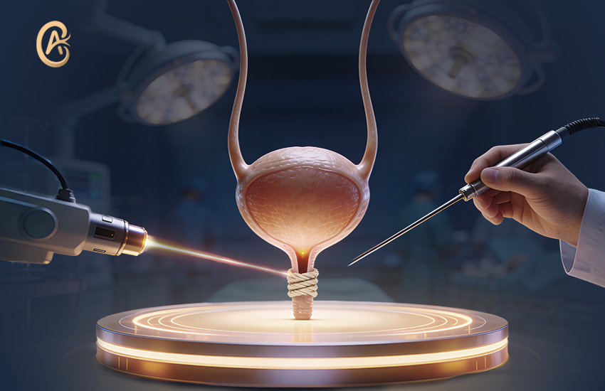 علاج ضيق مجرى البول بالمنظار والليزر أو بالجراحة